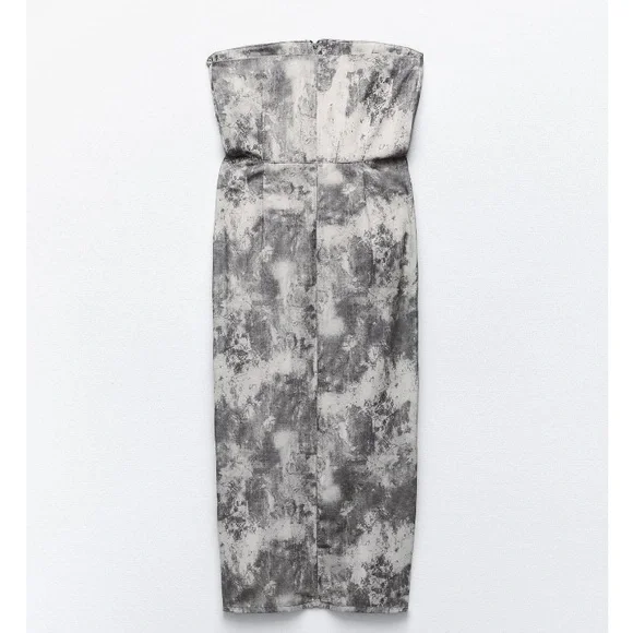 NEW! Zara Printed Cargo Dress with pockets - Picture 8 of 15